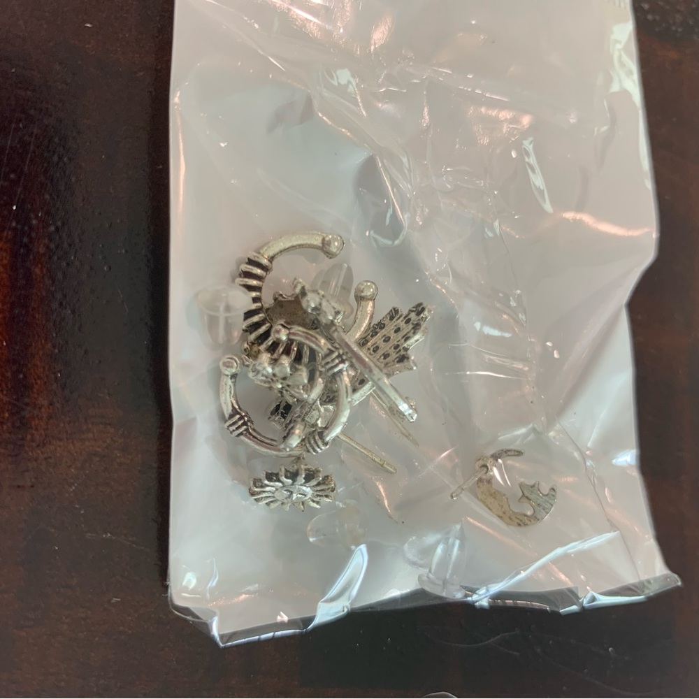 NWT Bag of assorted silver earings